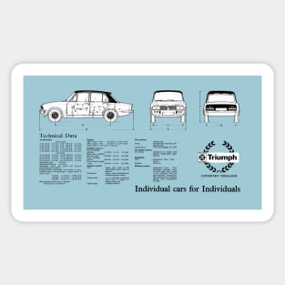 TRIUMPH DOLOMITE - technical data Sticker